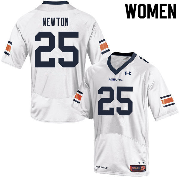 Women's Auburn Tigers #25 Caylin Newton White 2021 College Stitched Football Jersey
